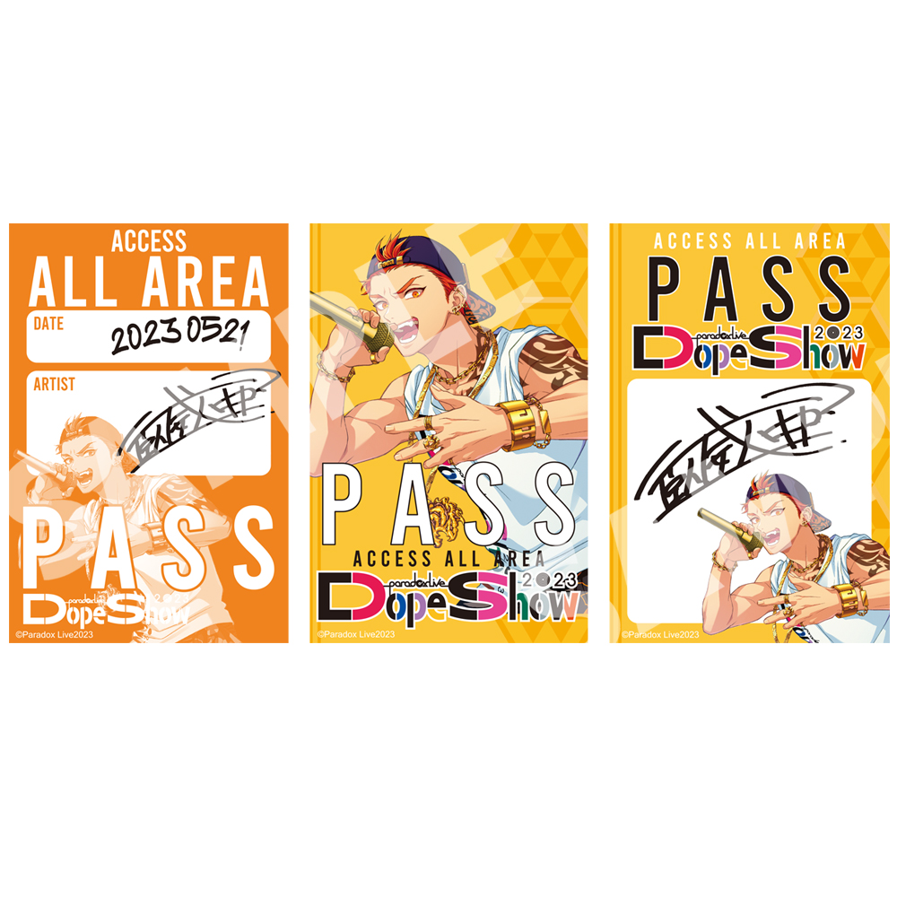 Paradox Live Dope Show 2023 バックステージパス風サテンステッカー