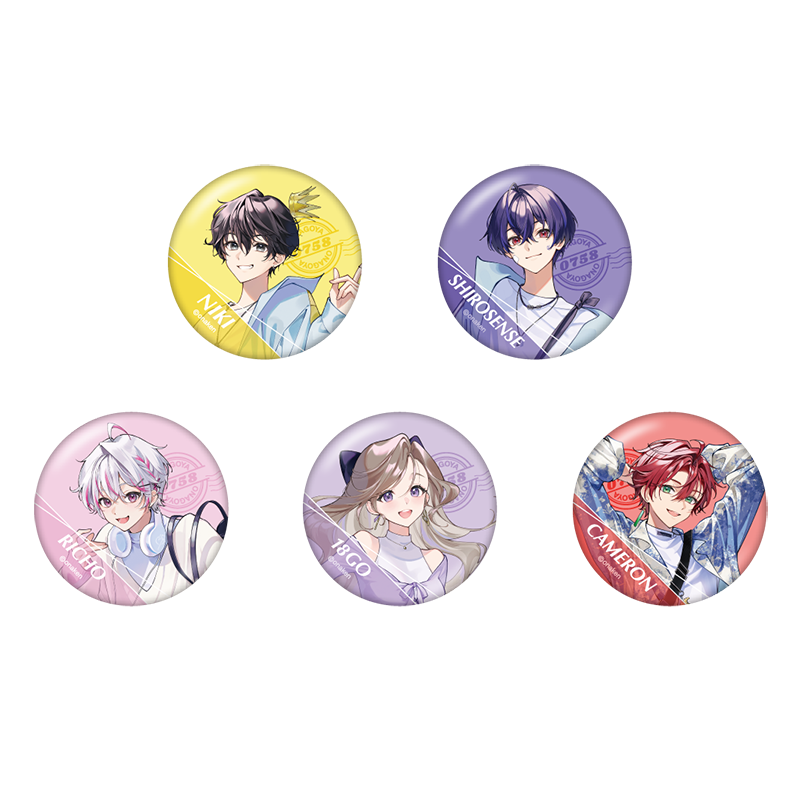 お！なごや研究大学 缶バッジ（等身イラスト）【AniBOX】