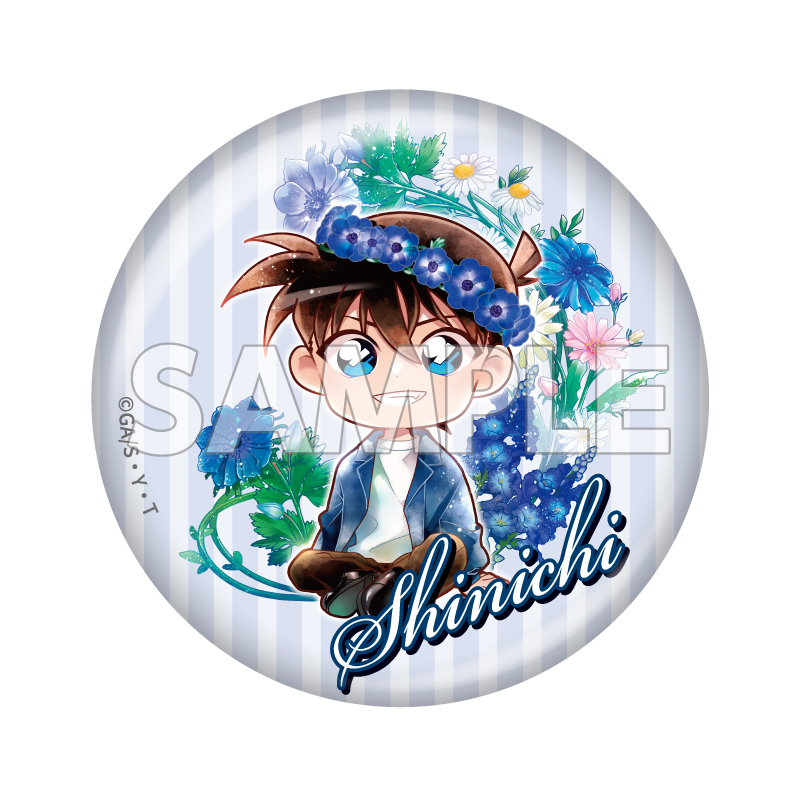 名探偵コナン トレーディング缶バッジ デフォルメ 花冠-flow in the