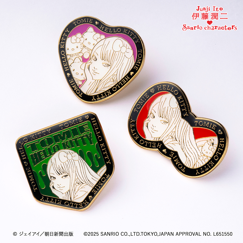 伊藤潤二×サンリオキャラクターズ ピンズ A (エンブレム) ギャル富江