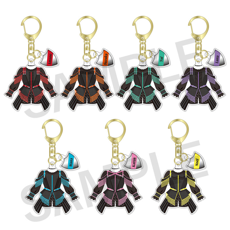 FRUITS ZIPPER メンバー別衣装アクキー-3rd Anniv. SSAブラック衣装