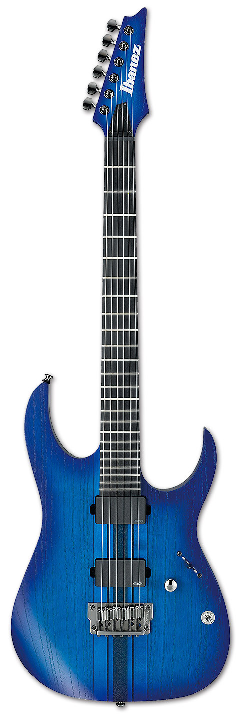 Ibanez RGIT20FE-SBF Sapphire Blue Thru-Neck Iron Label EMG 60/81