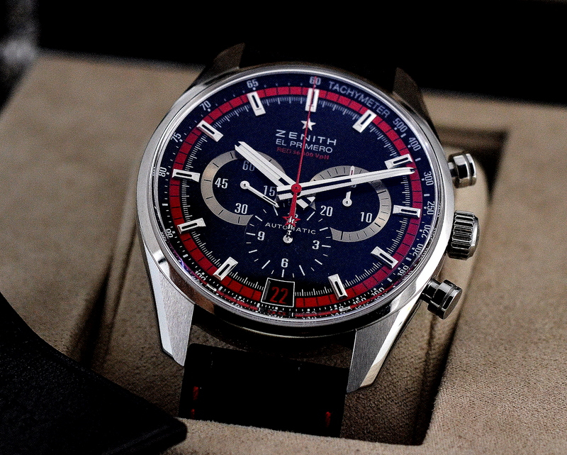 20836) Zenith El Primero Chronograph Black / Red Dial | European