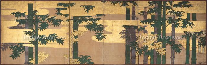 作品詳細 | 竹図屏風（右隻） | イメージアーカイブ - DNPアート