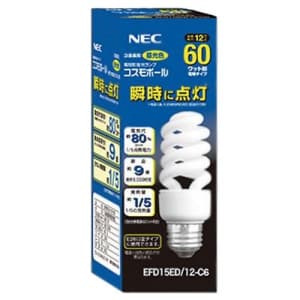 EFD15ED/12-C6 (NEC)｜60W形｜電球形蛍光灯｜電材堂【公式】