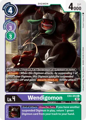 Wendigomon (EX4-054) - DigimonCard