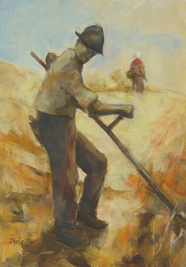 Farmer painting Painting by Alfons Niex - Fine Art America