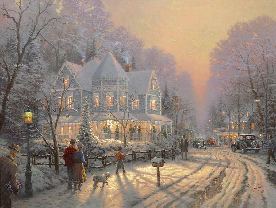 Holiday Gathering by Thomas Kinkade Studios