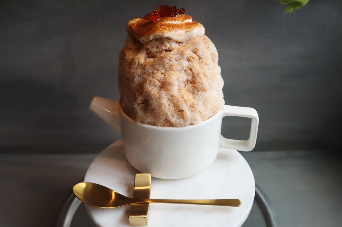 中崎町のカフェが「紅茶ずくめ」のかき氷 紅茶専門店が考案 - 梅田経済新聞