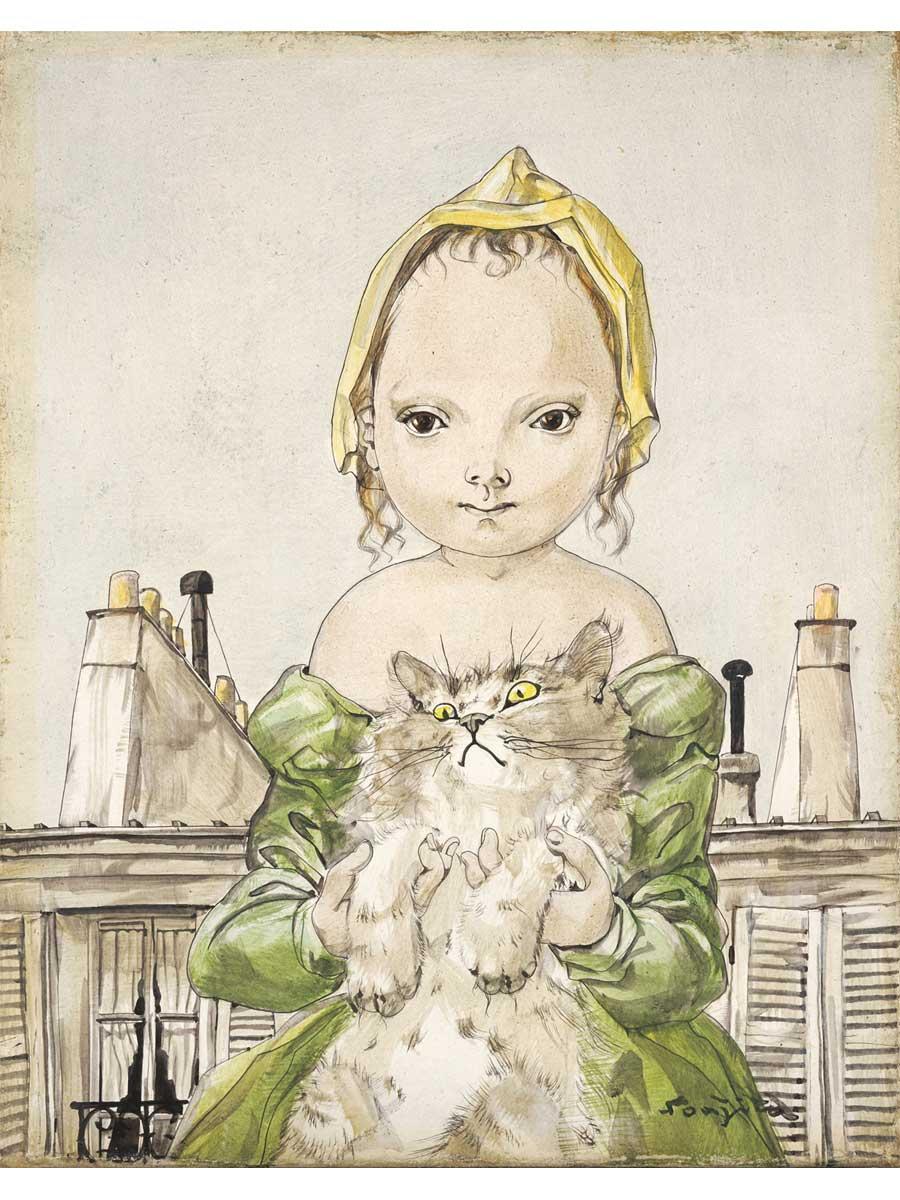 府中市美術館で企画展「フジタからはじまる猫の絵画史」 26人の猫作品