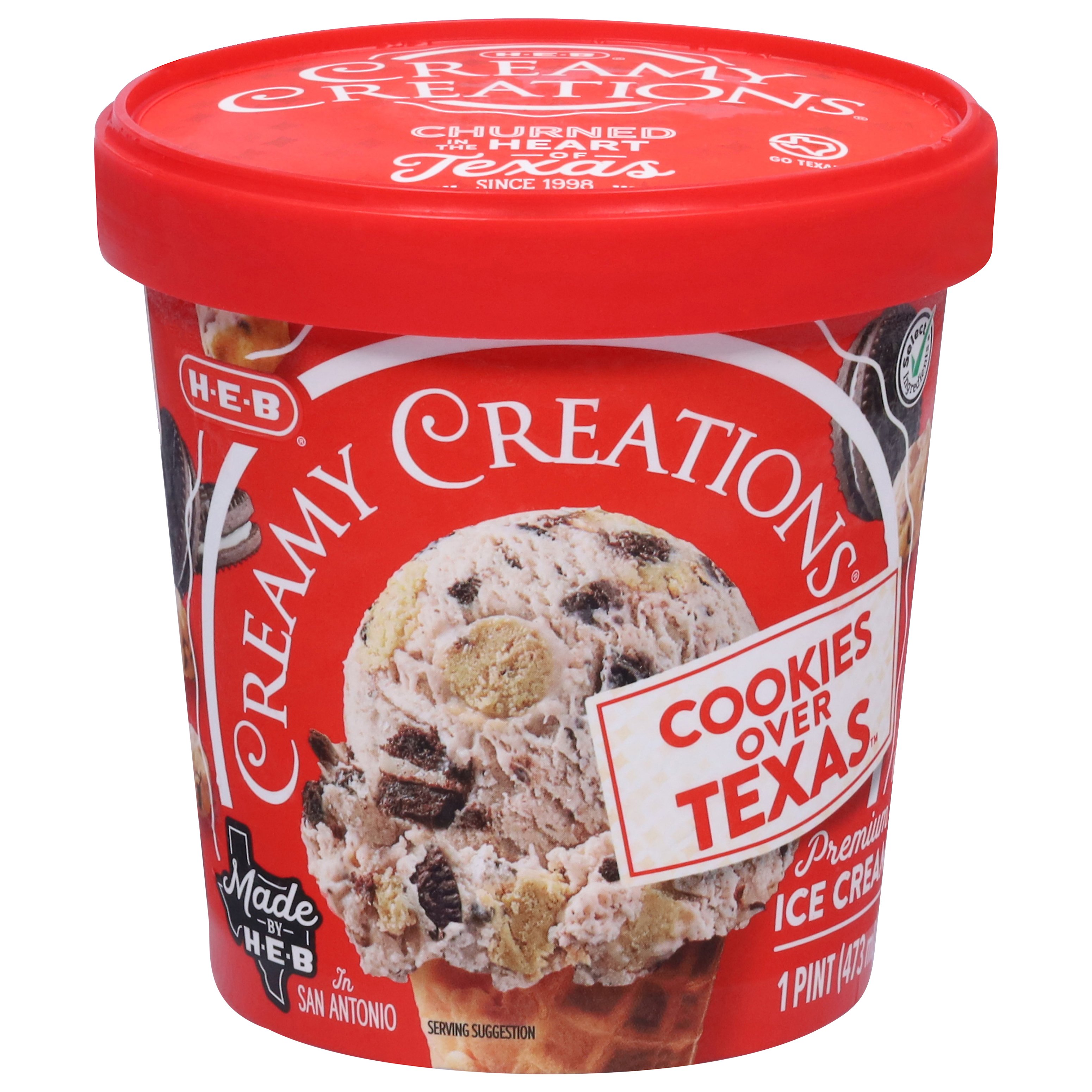 H-E-B Creamy Creations Cookies & Cream Ice Cream, 1 pt | Joe V's