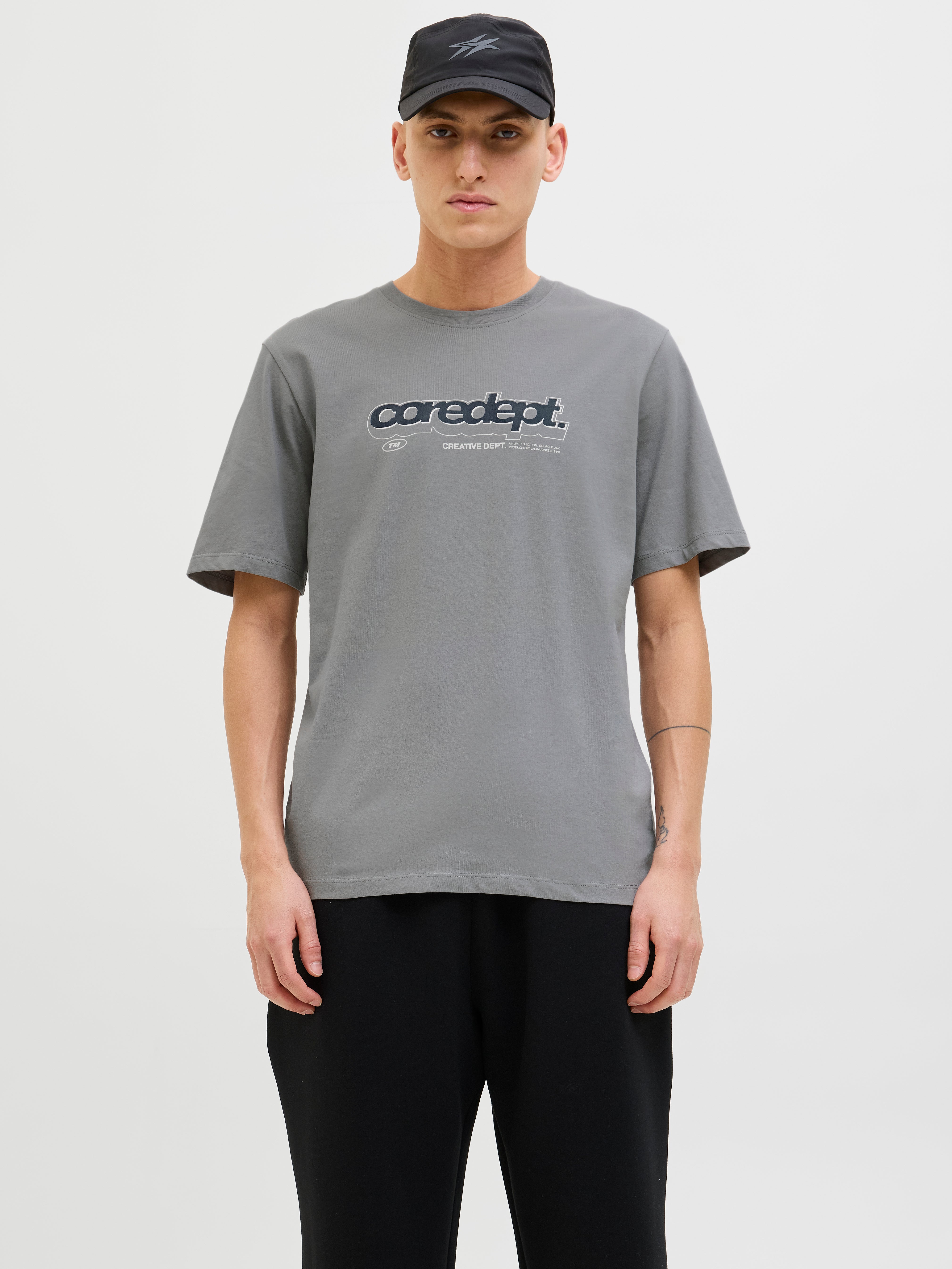 Printed T-shirt | Medium Grey | Jack & Jones®