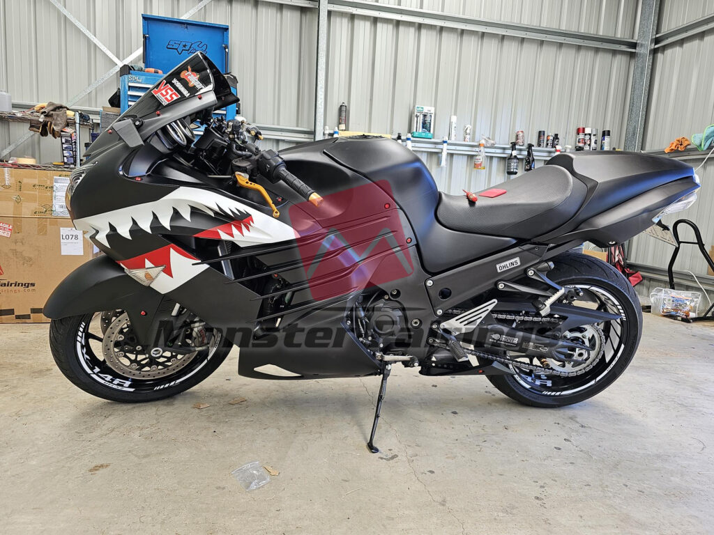 Kawasaki ZX14R 2012-2025 Gunmetal Gray Shark ABS Fairings