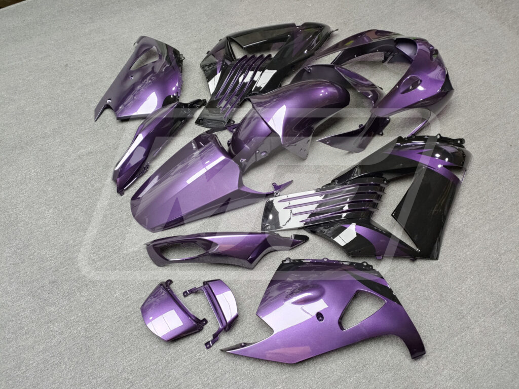 Kawasaki ZX14R 2006-2011 Gloss Purple & Black ABS Fairings