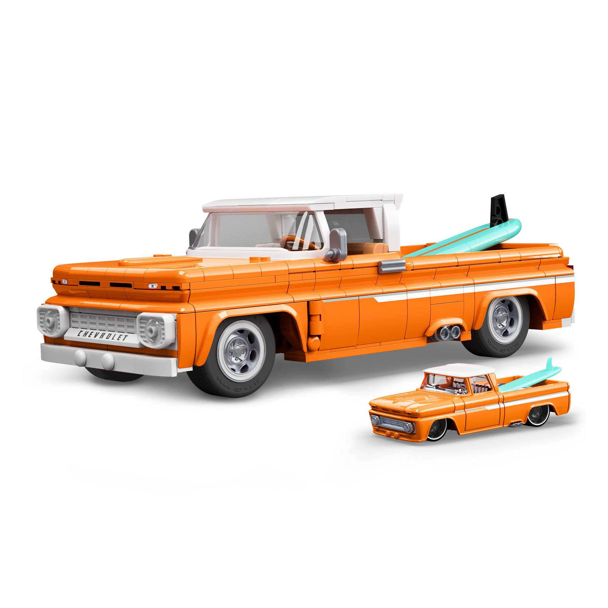 Mattel Brick Shop Hot Wheels Custom '62 Chevy Pickup Building Set