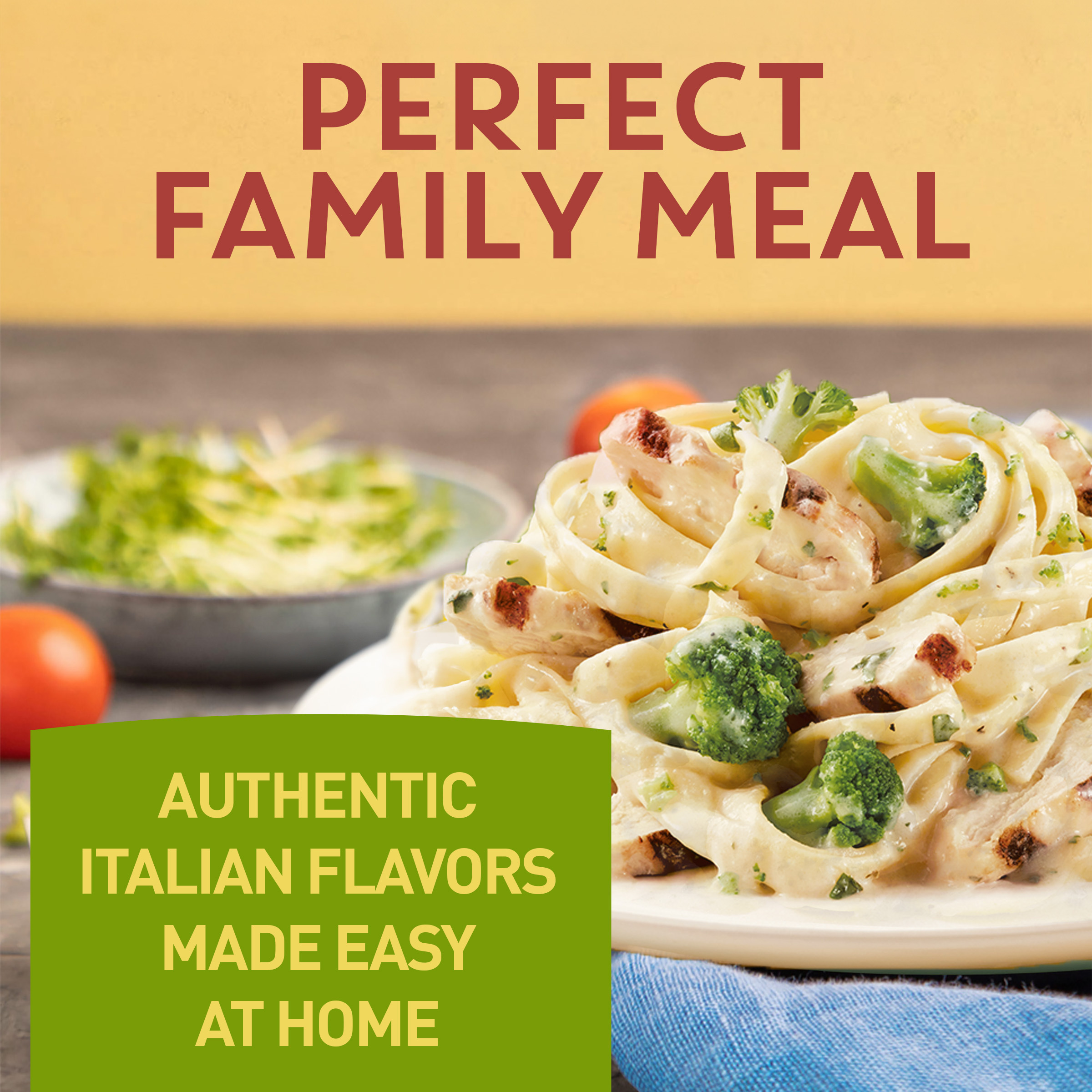 Bertolli Chicken Broccoli Fettuccine Alfredo, Family Size, Frozen