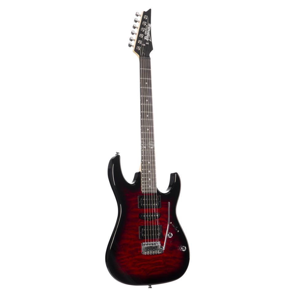Ibanez Gio GRX70QA-TRB Transparent Red Burst | USA