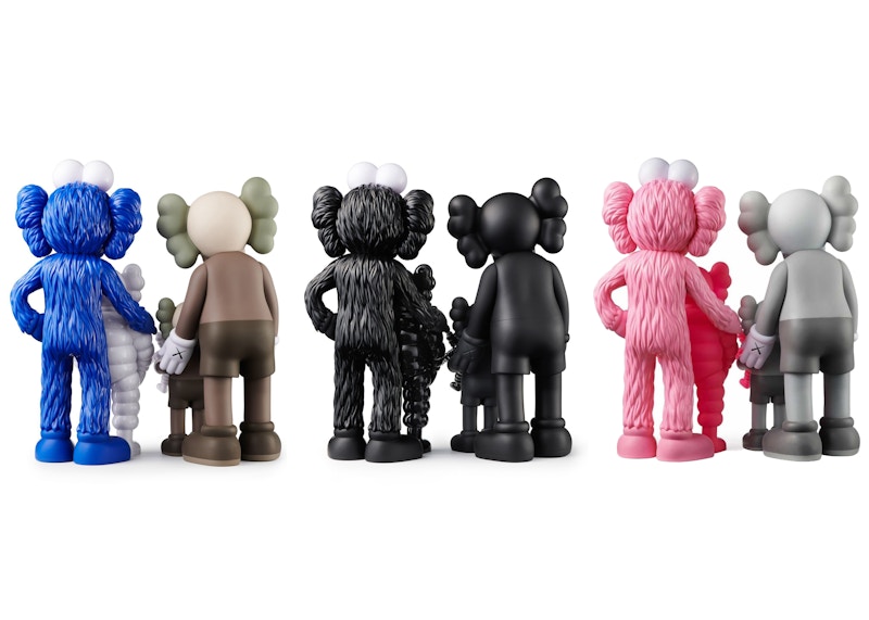 Buy KAWS Family Vinyl Figures Set Brown/Blue/White/Black/Grey/Pink