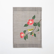 WEB限定】十二ヶ月のタペストリー 花鳥画 二月「椿と目白」｜家を装う