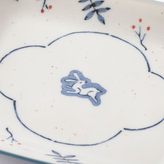 瀬戸焼の印判角皿｜食卓の道具｜中川政七商店 公式サイト