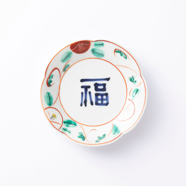 蔵珍窯 福字赤絵椿文 銘々皿｜食卓の道具｜中川政七商店 公式サイト