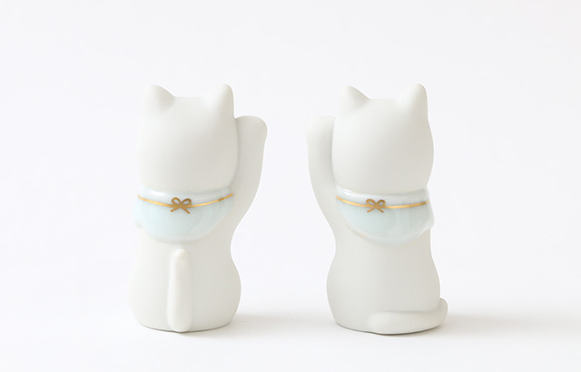 上出長右衛門窯 二寸ちょうえもん招猫 金白｜家を装う｜中川政七商店