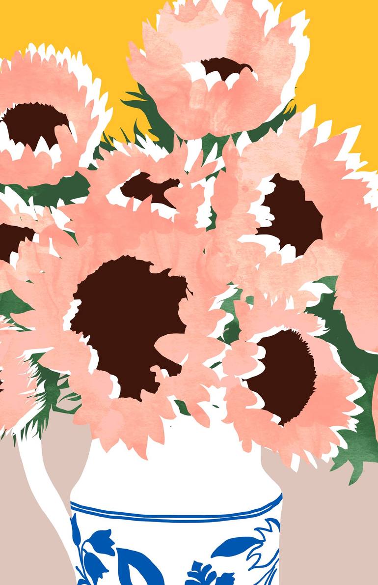 Sunshine On a Cloudy Day Mixed Media by Uma Gokhale | Saatchi Art