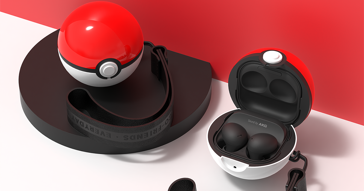 Galaxy Buds」ケースのポケモン「モンスターボール」デザインが日本で