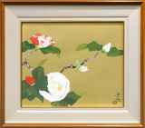 小泉淳作「白椿」銅版画 :: 絵画買取・販売 - シバヤマ