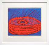 草間彌生「ぶどう」スクリーンプリント :: 絵画買取・販売 - シバヤマ