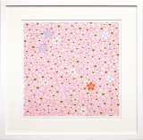 村上隆「のび太とドラえもんがお花の中にいます」シルクスクリーン