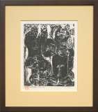 棟方志功「萬里無片雲妃図」リトグラフ :: 絵画買取・販売 - シバヤマ