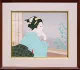 上村松園「鼓の音」シルクスクリーン :: 絵画買取・販売 - シバヤマ