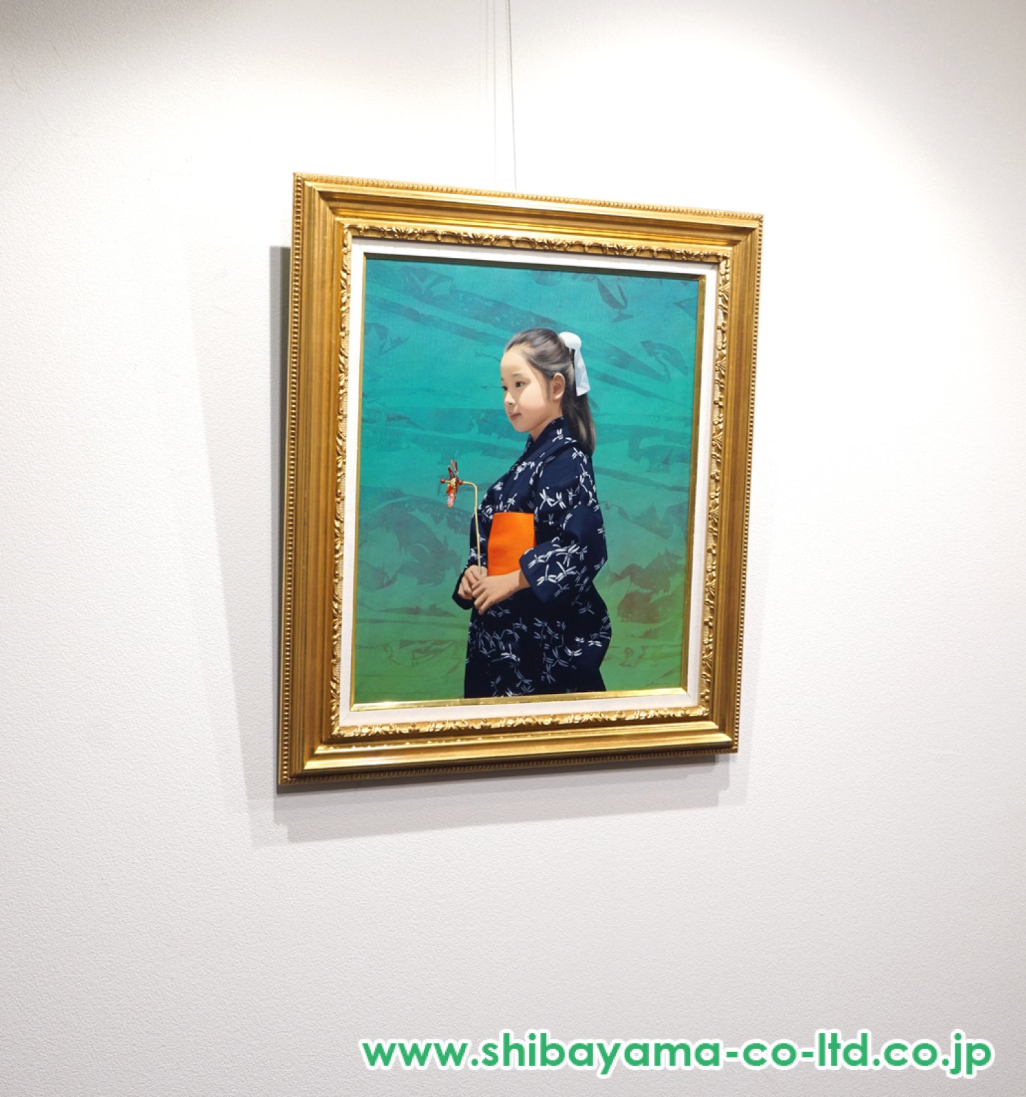 清水悦男「蝉時雨」油彩 10号 :: 絵画買取・販売 - シバヤマ