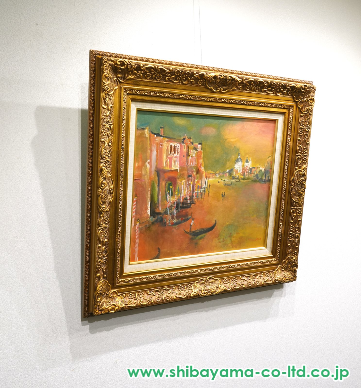 彼末宏「ベニスの朝」油彩 10号 :: 絵画買取・販売 - シバヤマ