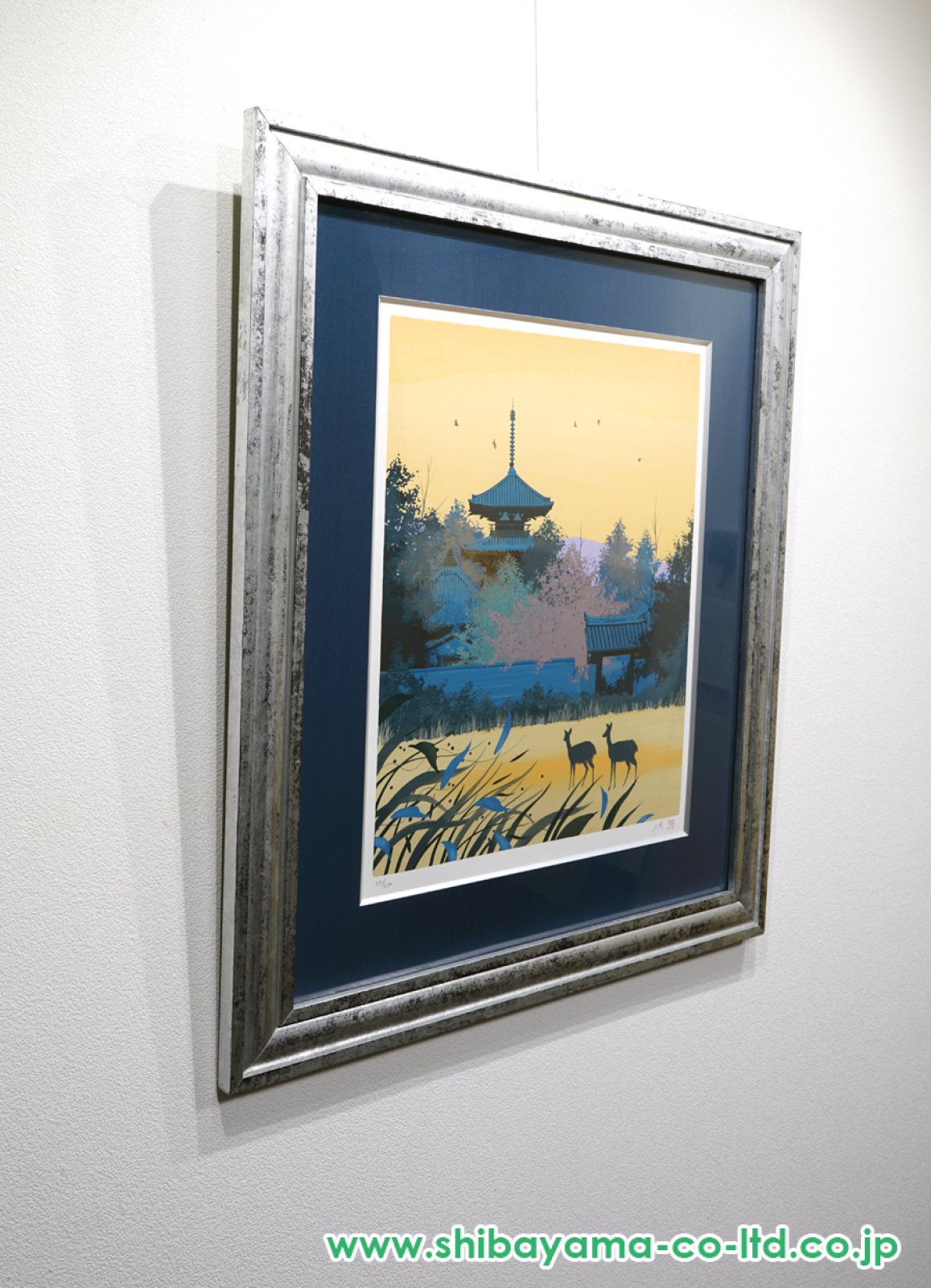 千住博「飛鳥懐光法起寺」シルクスクリーン :: 絵画買取・販売 - シバヤマ