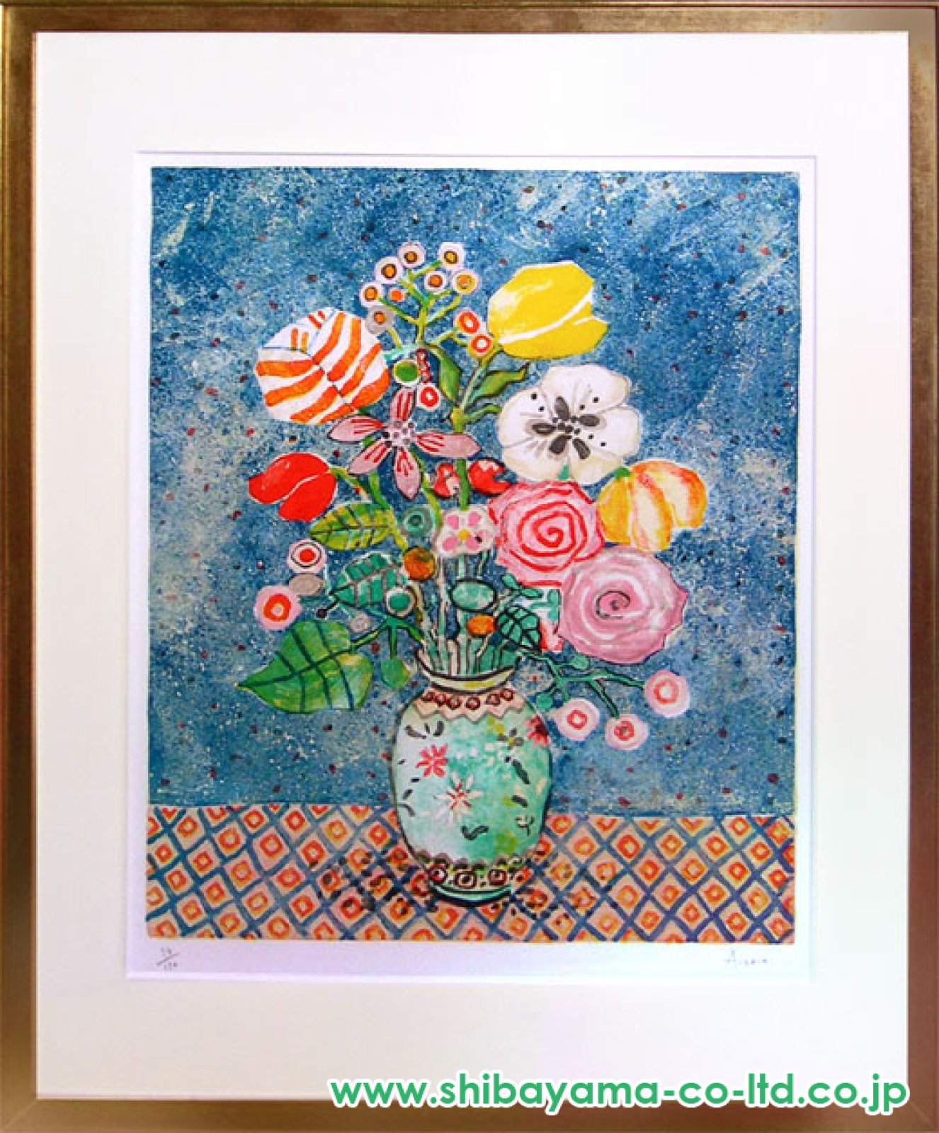 ポール・アイズピリ「花」リトグラフ :: 絵画買取・販売 - シバヤマ