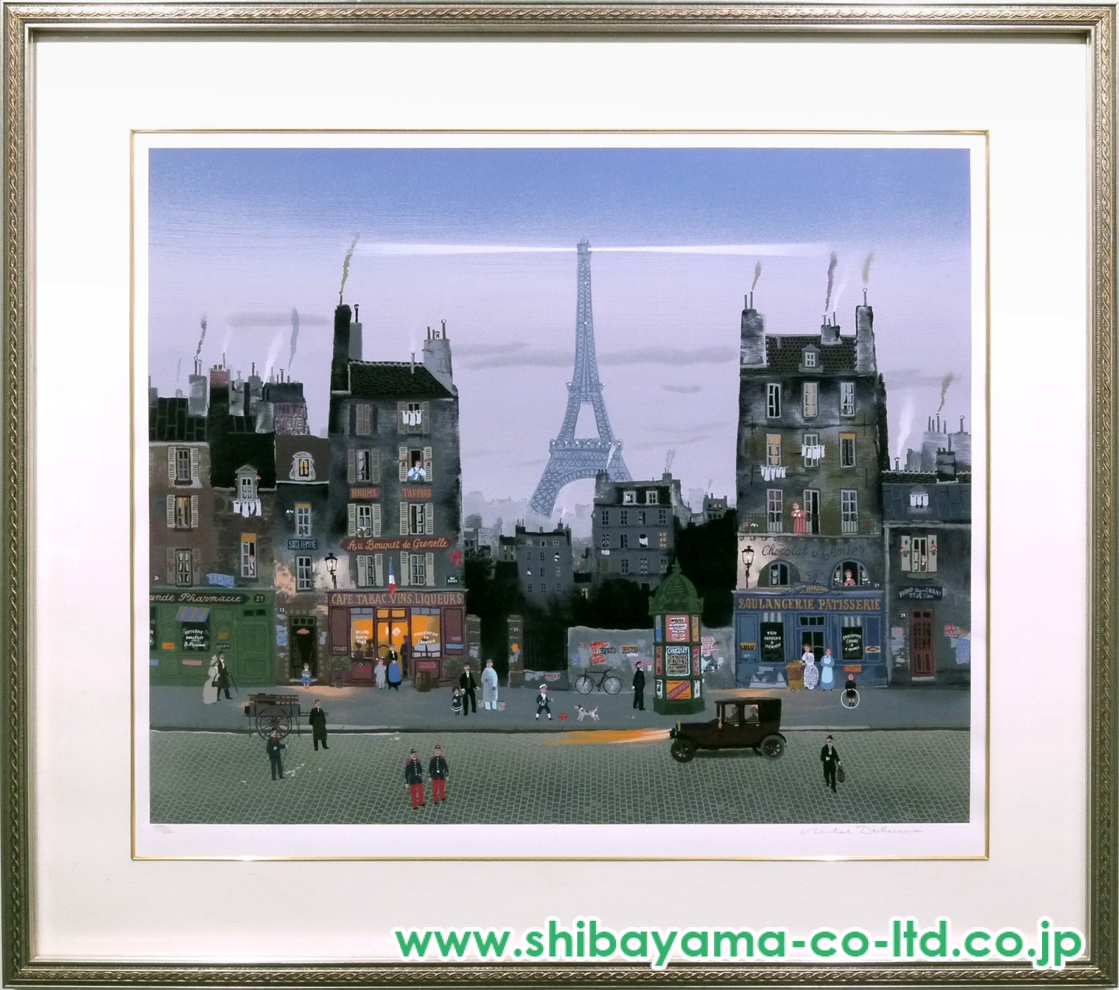 ミッシェル・ドラクロワ「夜のエッフェル塔」リトグラフ :: 絵画買取