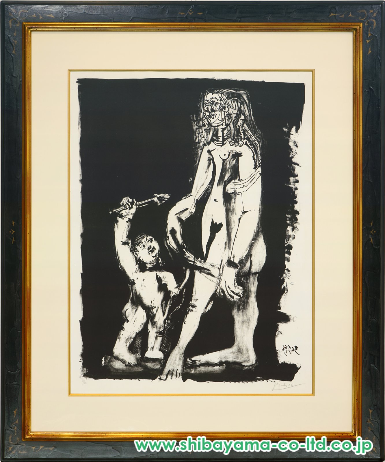 パブロ・ピカソ「Venus and Love, after Cranach」リトグラフ :: 絵画