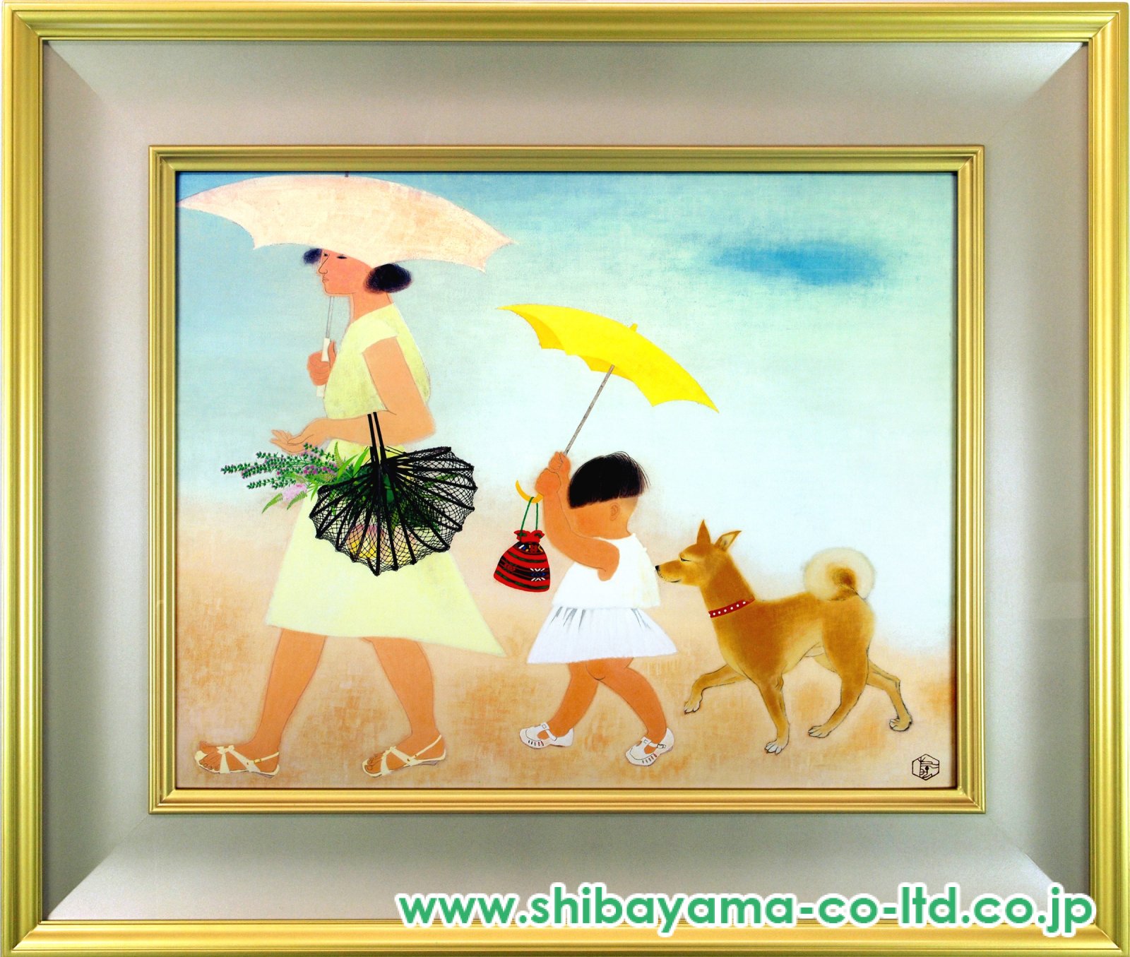 小倉遊亀「径」リトグラフ＋セリグラフ :: 絵画買取・販売 - シバヤマ