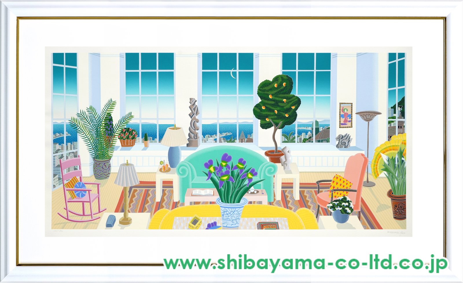 トーマス・マックナイト「神戸ペントハウス」シルクスクリーン :: 絵画