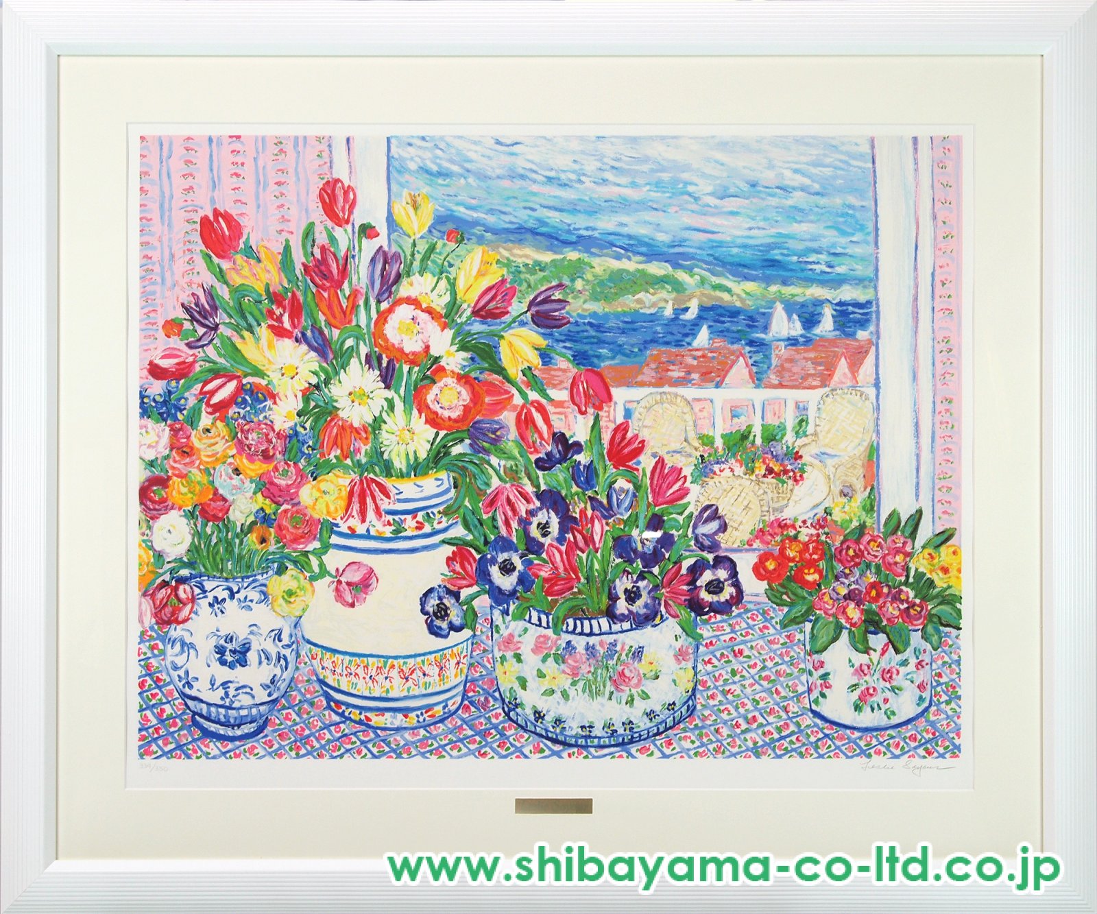 レスリー・セイヤー「セイリング」シルクスクリーン :: 絵画買取・販売