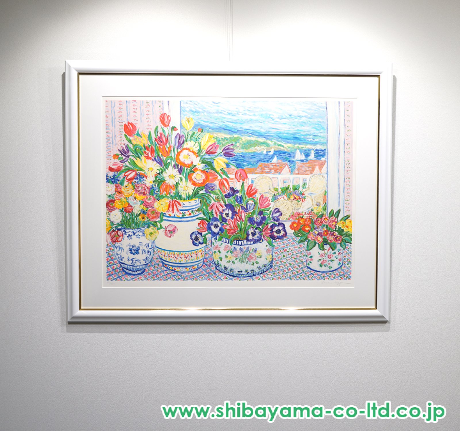 レスリー・セイヤー「セイリング」シルクスクリーン :: 絵画買取・販売