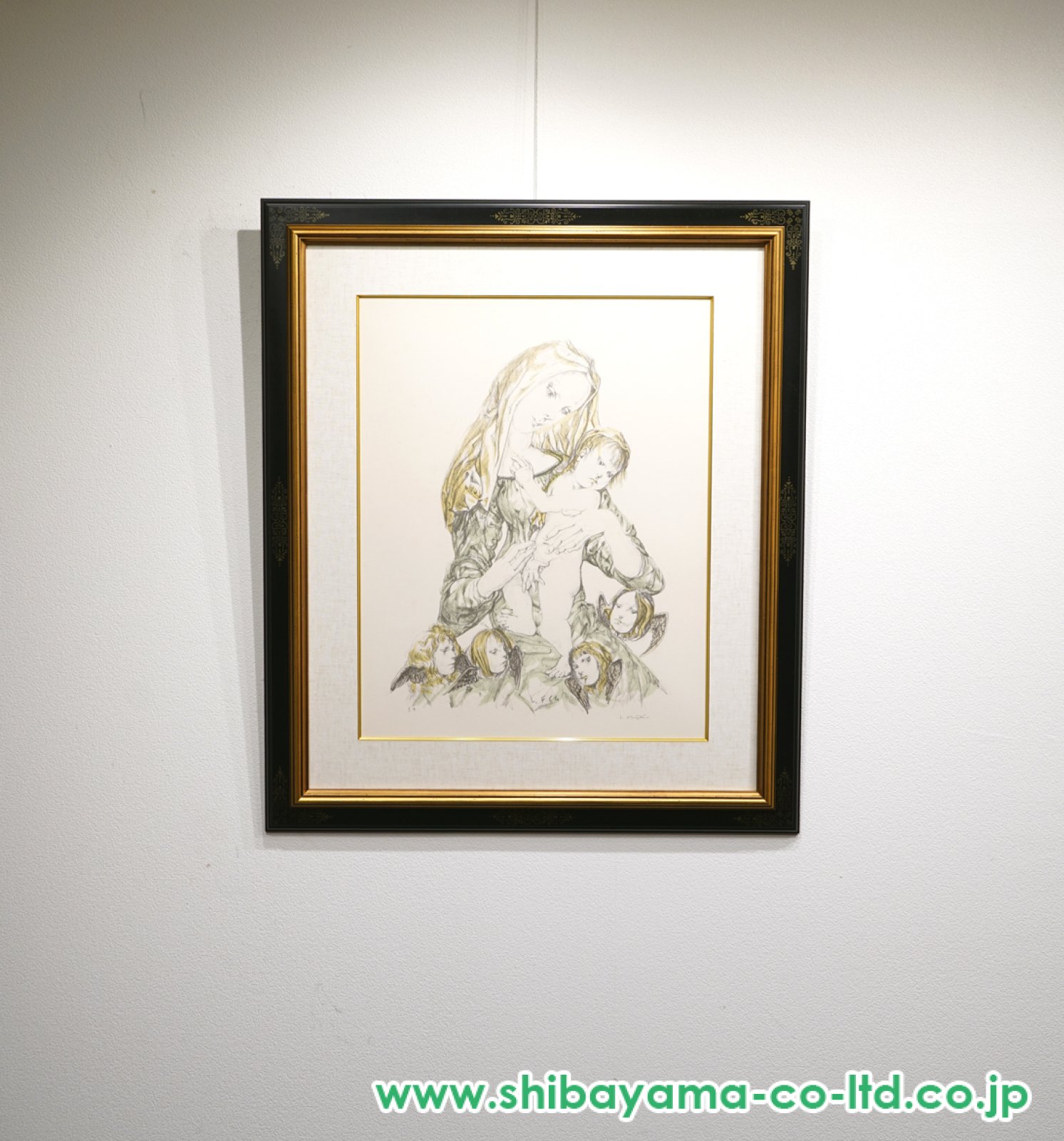 藤田嗣治「天使と聖母子像」リトグラフ :: 絵画買取・販売 - シバヤマ