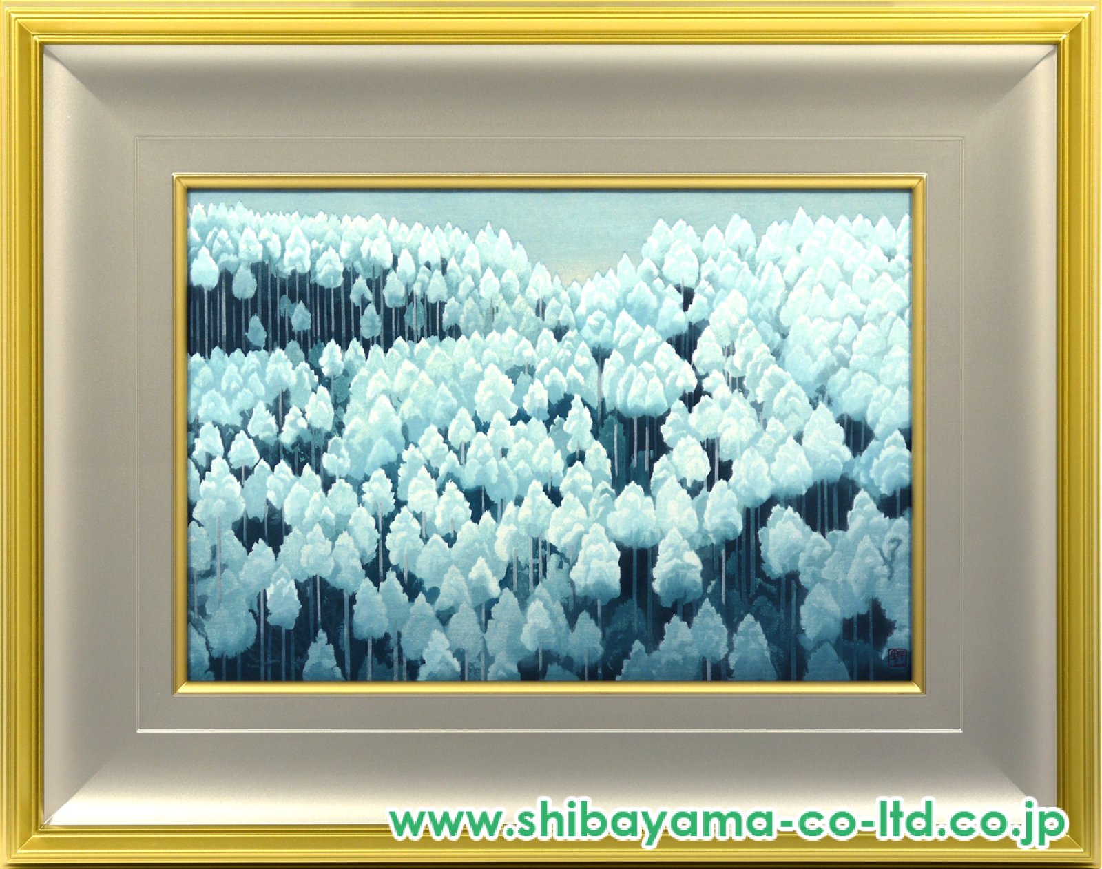 東山魁夷「京洛春秋より『北山初雪』」木版画 :: 絵画買取・販売