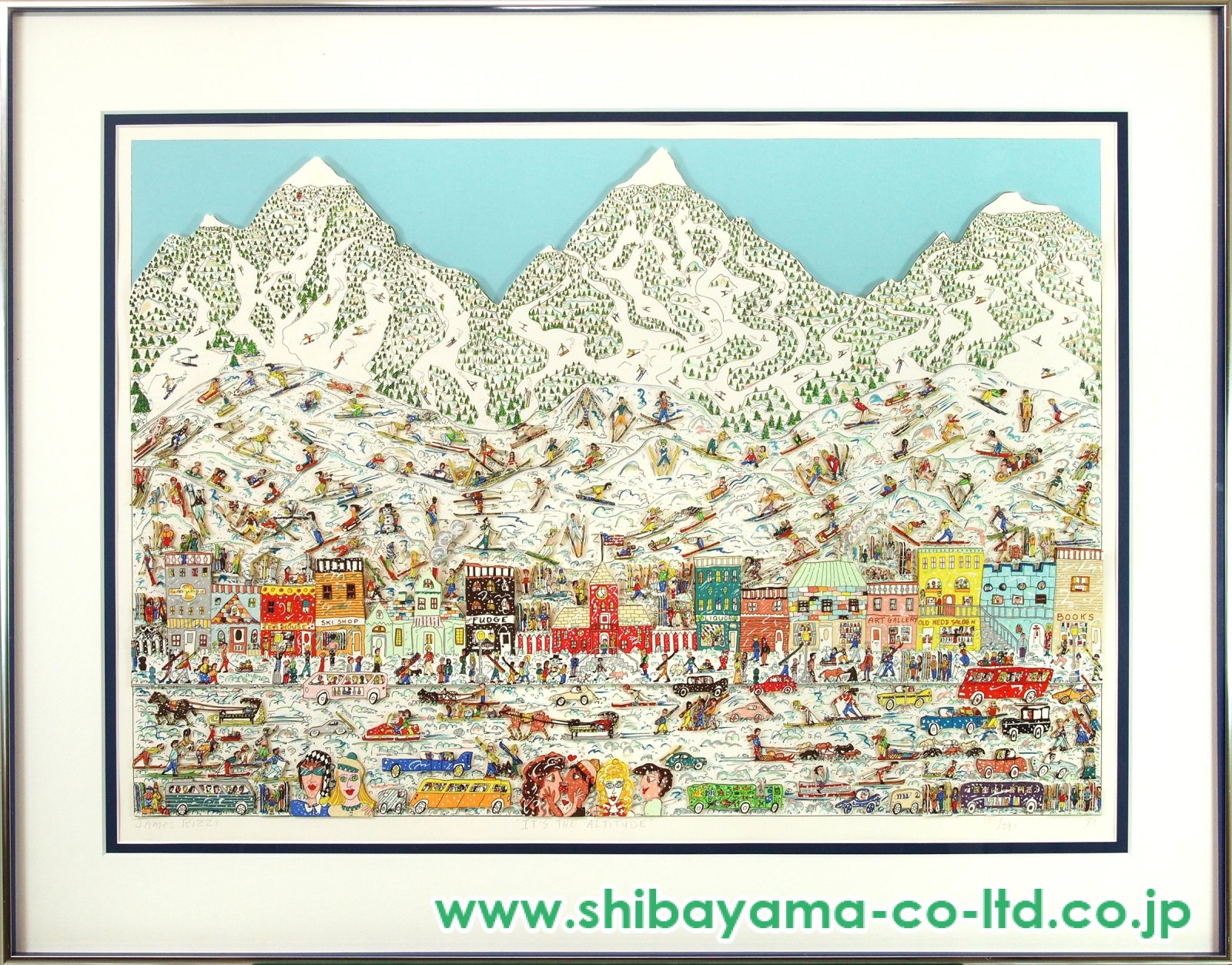 ジェームス・リジィ「It's The Altitude」3Dシルクスクリーン :: 絵画