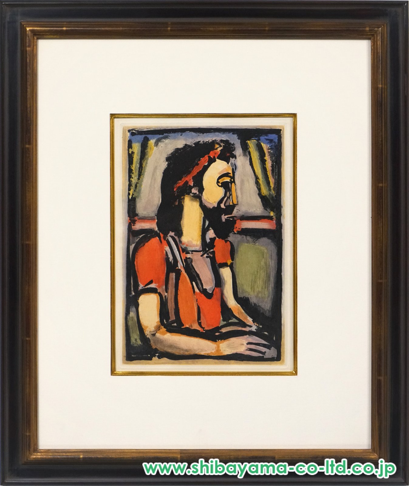 ジョルジュ・ルオー「「受難」 Passionより『(横顔の)キリスト