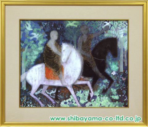 平山郁夫「仏教伝来」シルクスクリーン＋工芸画 :: 絵画買取・販売