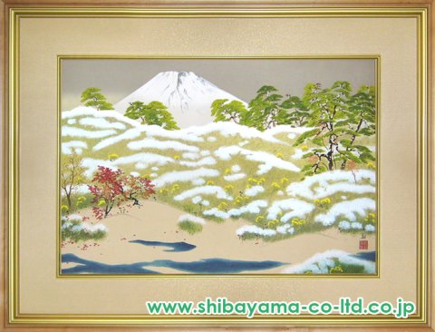 横山大観「霊峰四趣 秋」木版画 :: 絵画買取・販売 - シバヤマ