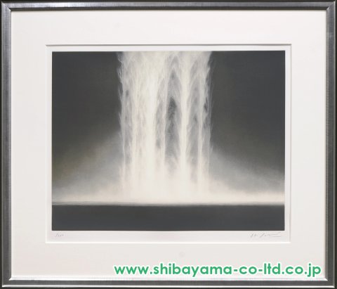 千住博「Waterfall」エッチング :: 絵画買取・販売 - シバヤマ